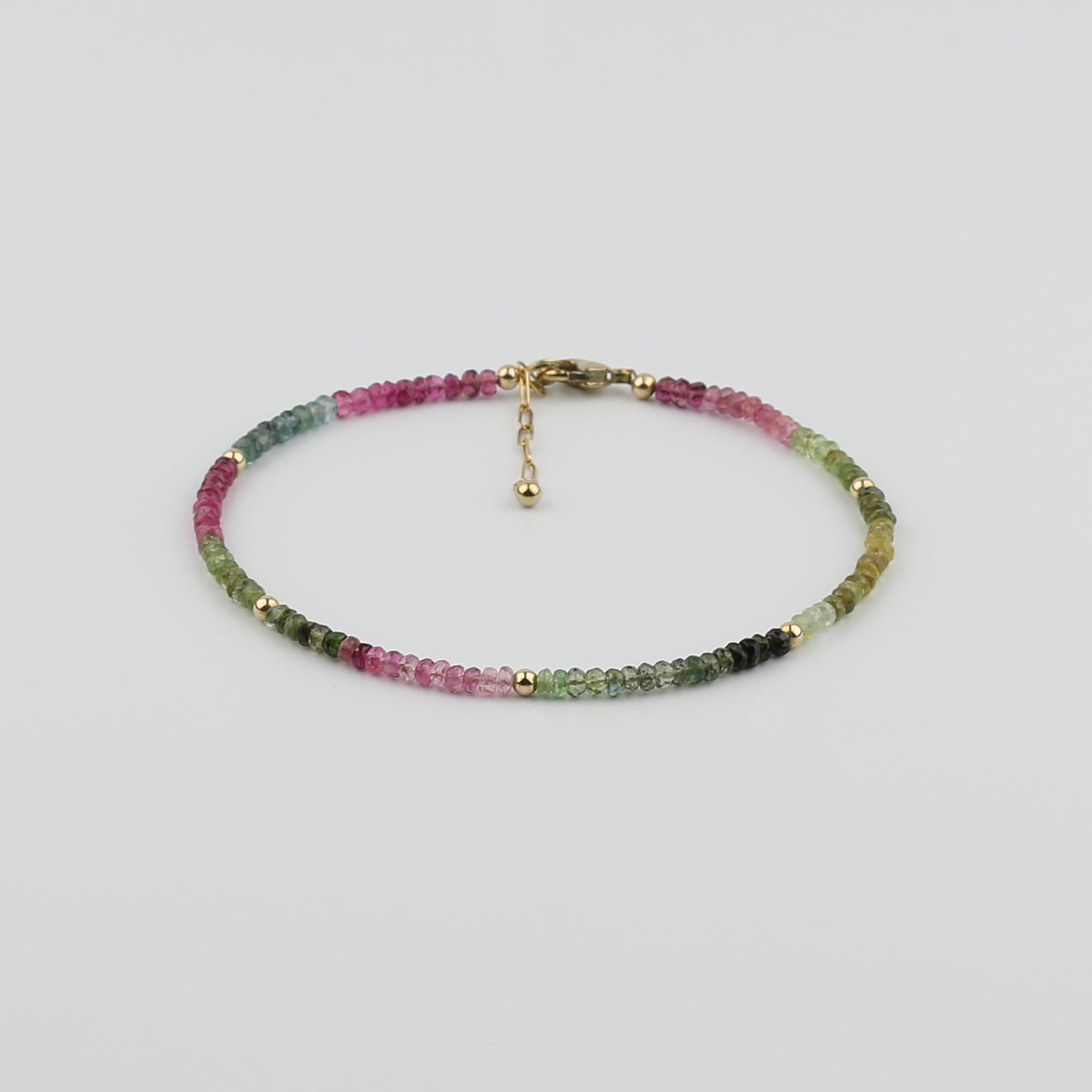 Rainbow Tourmaline Anklet