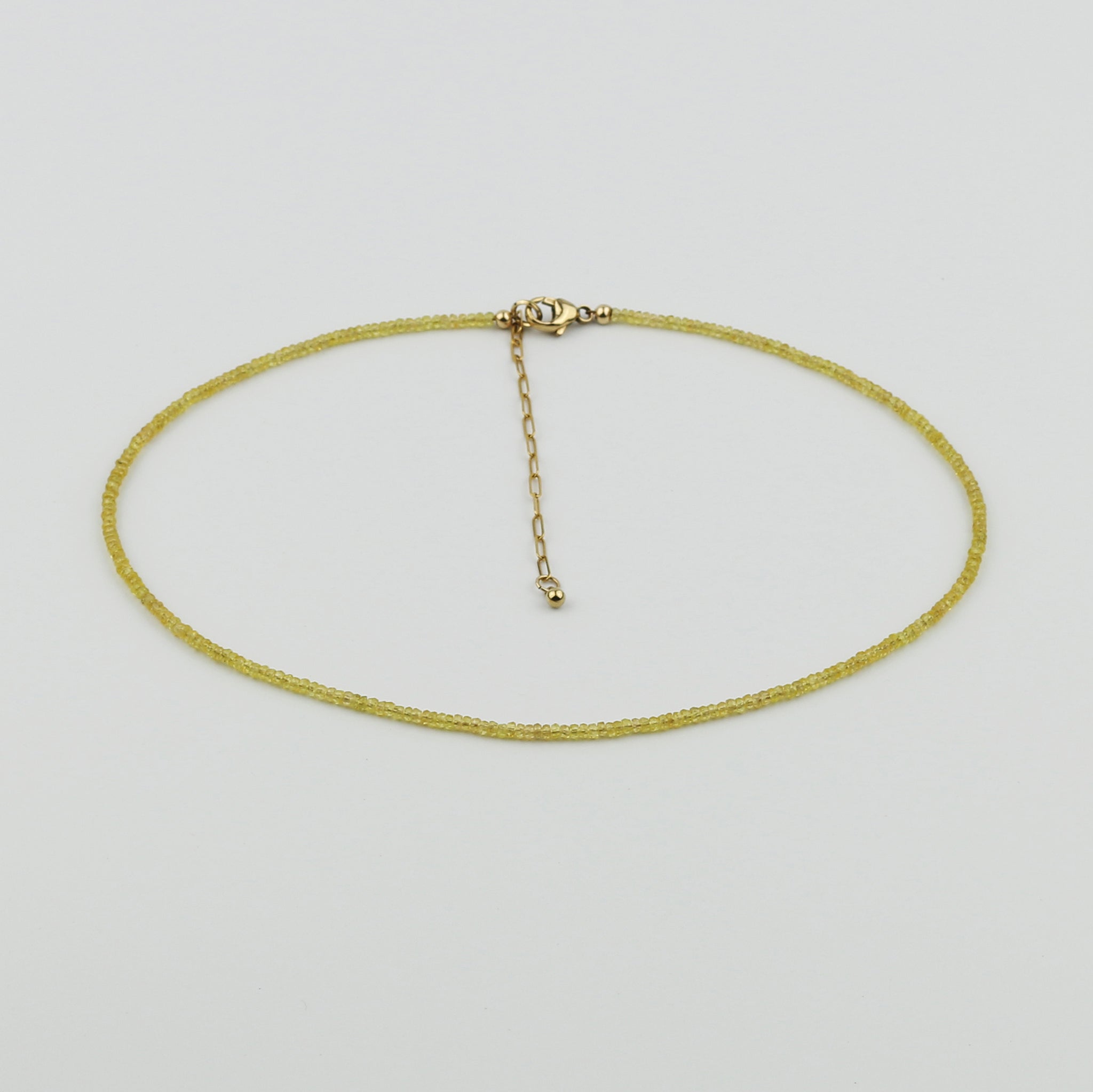Yellow Sapphire Necklace