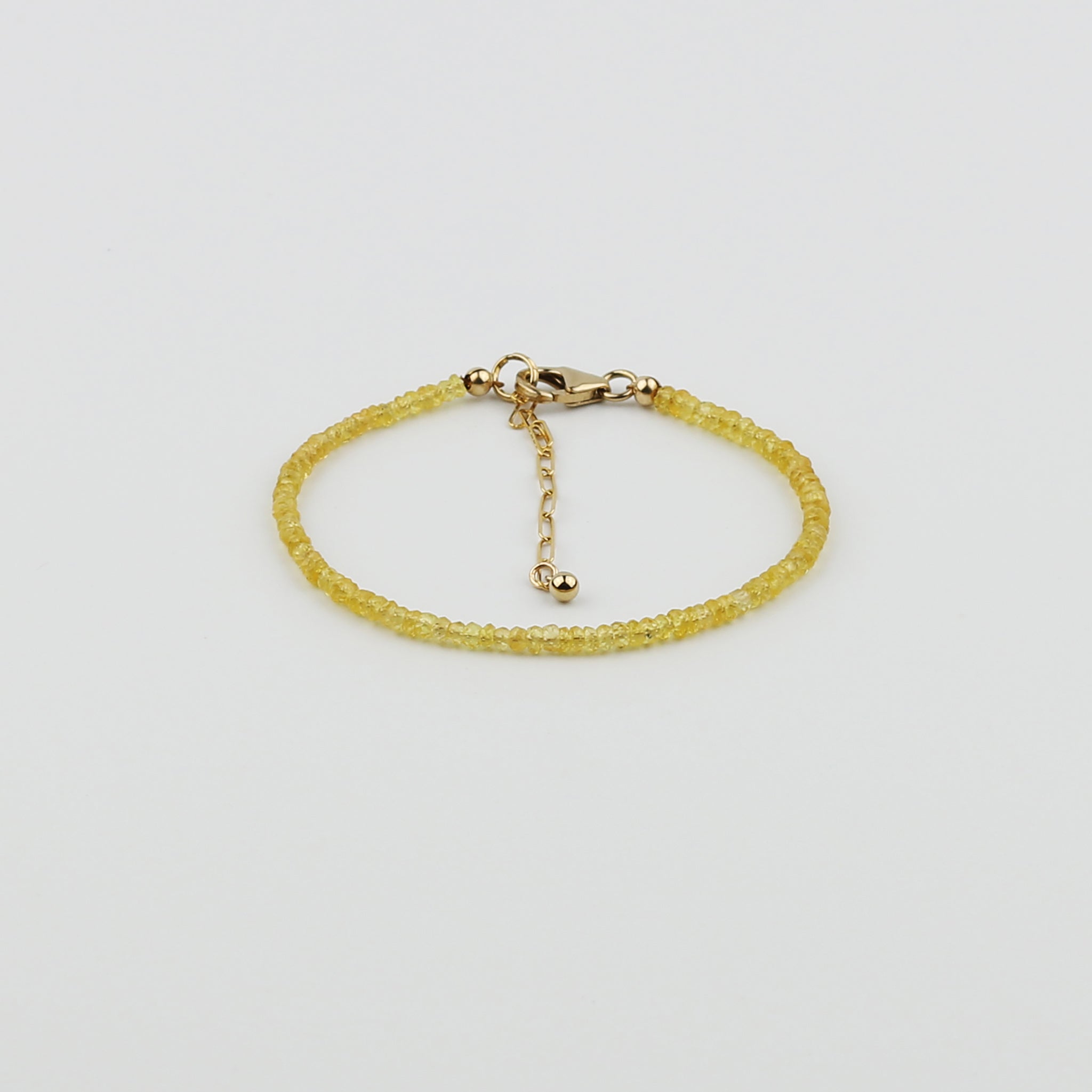 Horseshoe Diamond Sapphire bracelet, Yellow Gold, 6.7
