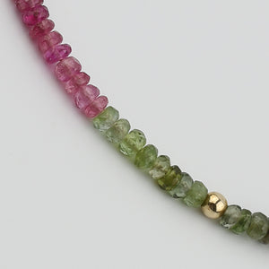 Rainbow Tourmaline Anklet